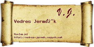 Vedres Jermák névjegykártya